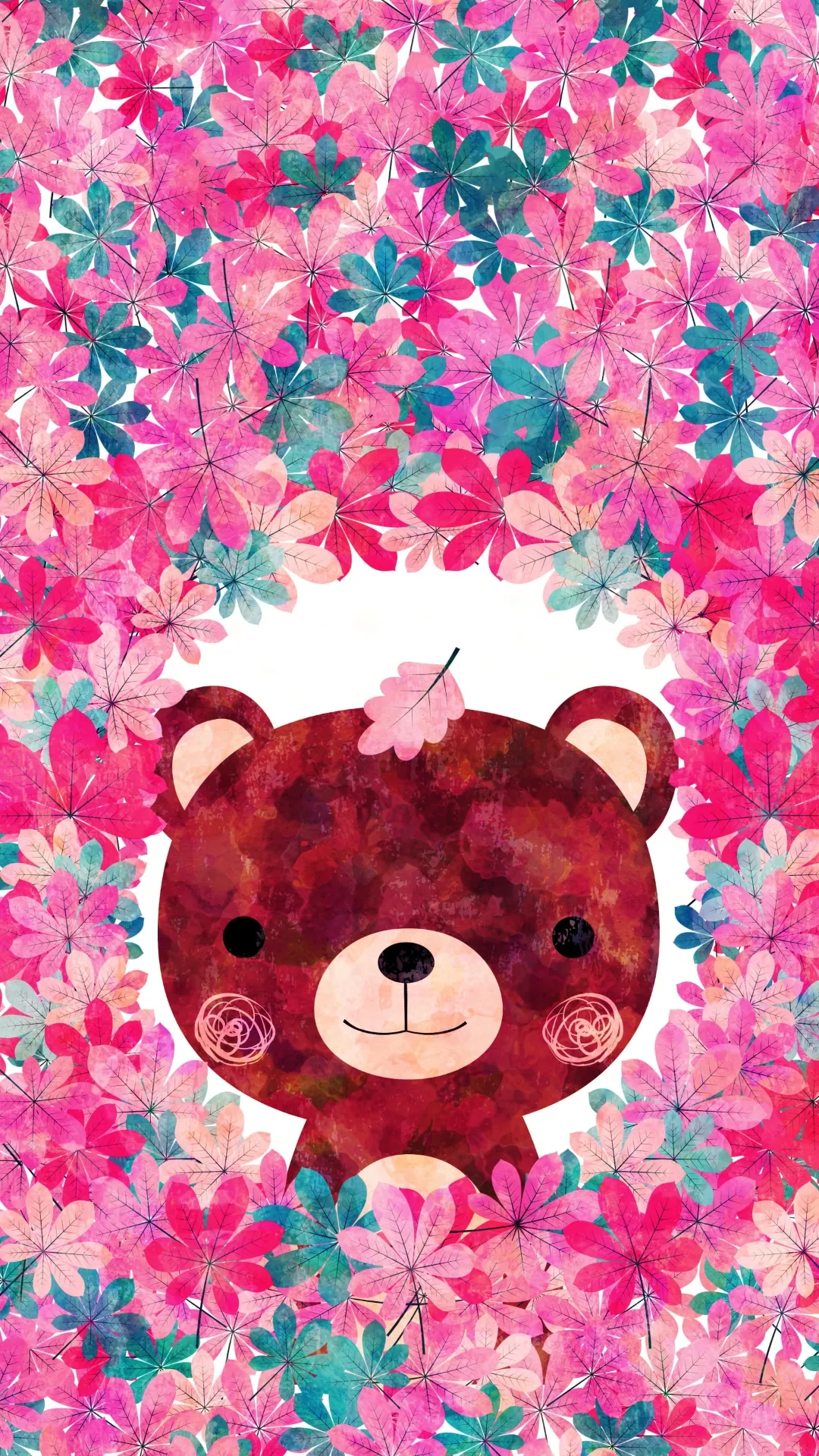Flowers teddy bear