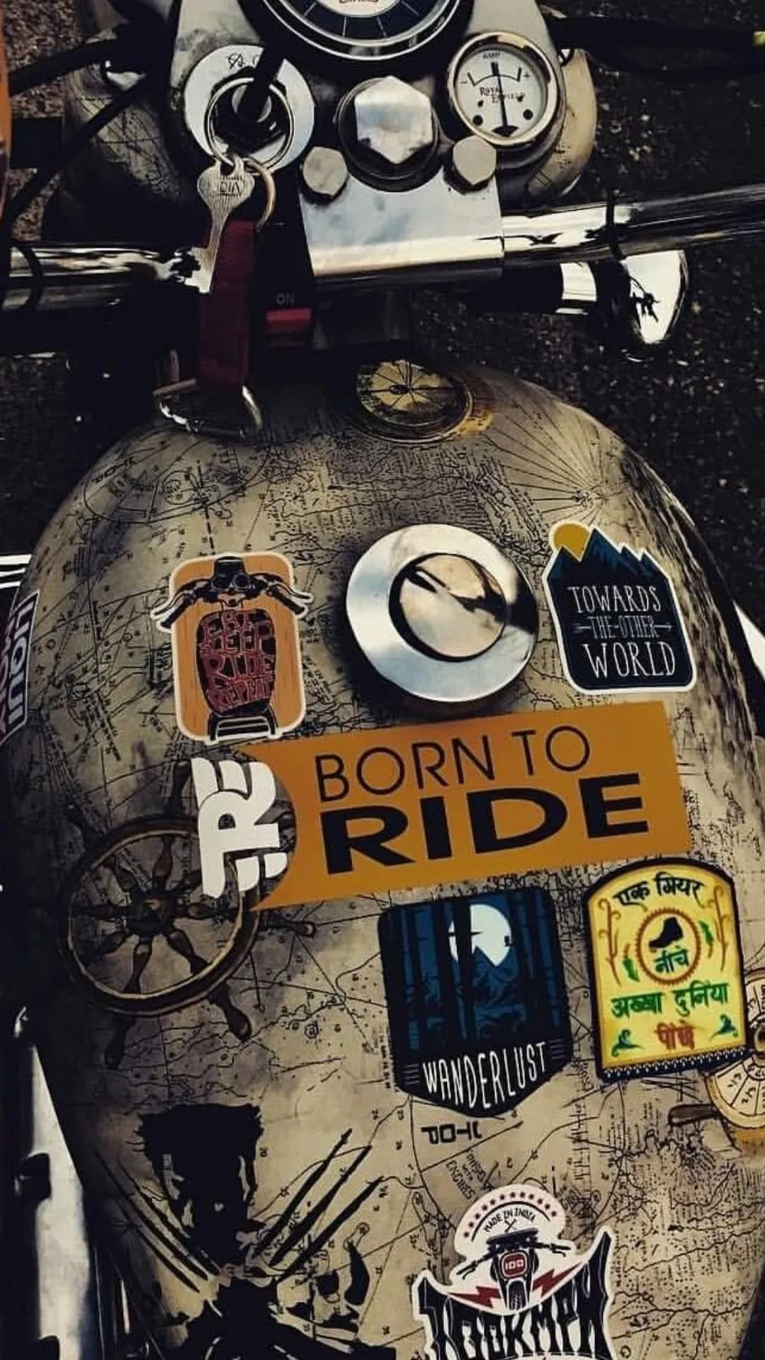 Born to ride stickers