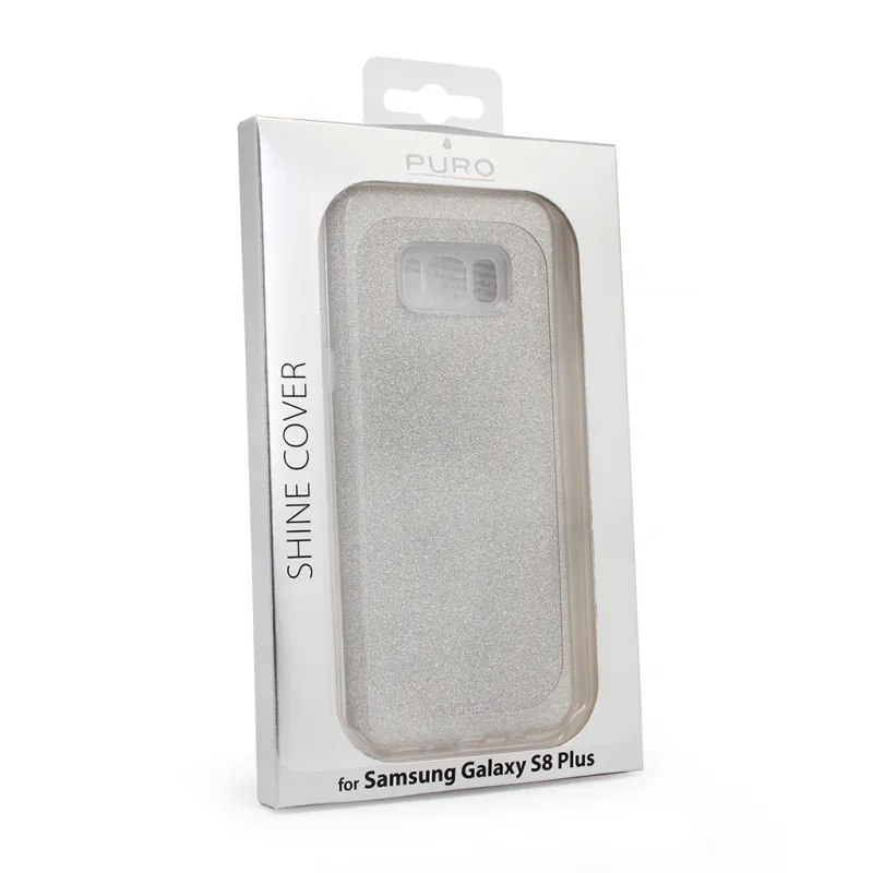 Maska Puro Shine za Samsung G955 S8 plus srebrna