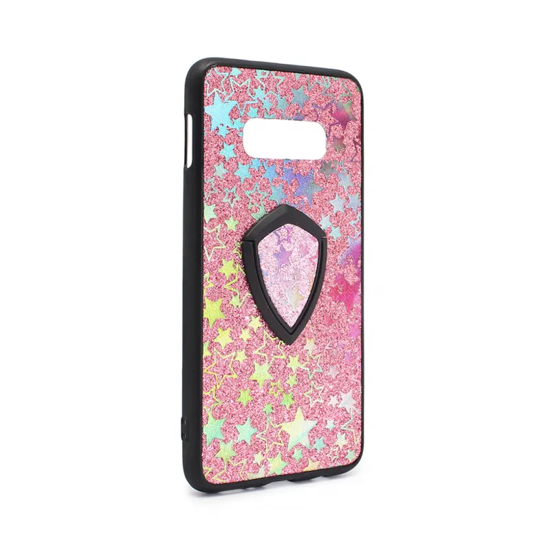 Maska Colorful Star za Samsung G970 S10e + holder pink