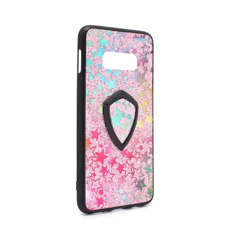 Maska Colorful Star za Samsung G970 S10e + holder pink