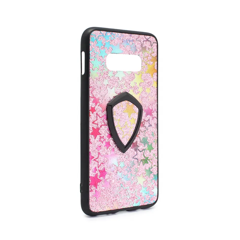 Maska Colorful Star za Samsung G970 S10e + holder pink