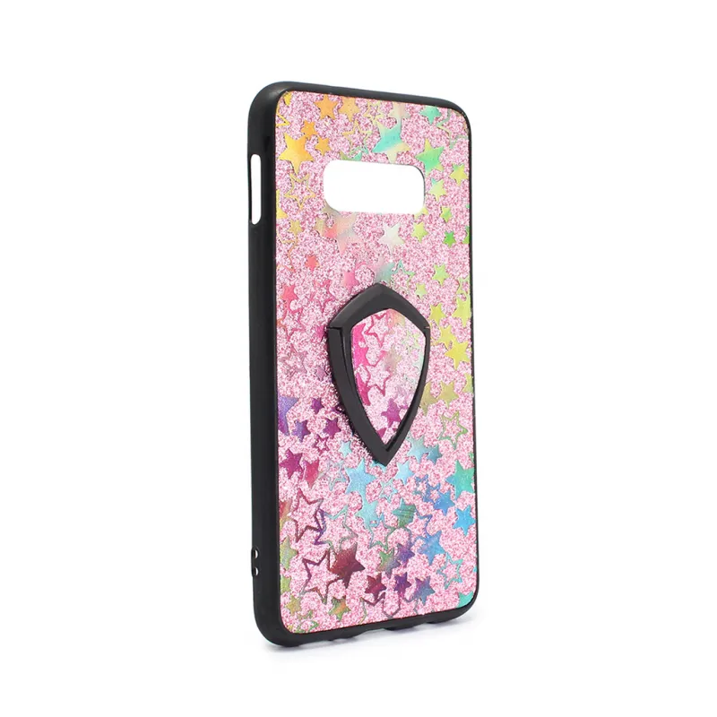 Maska Colorful Star za Samsung G970 S10e + holder pink