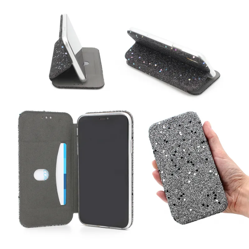 Maska Flip Diamond za iPhone XS Max crna