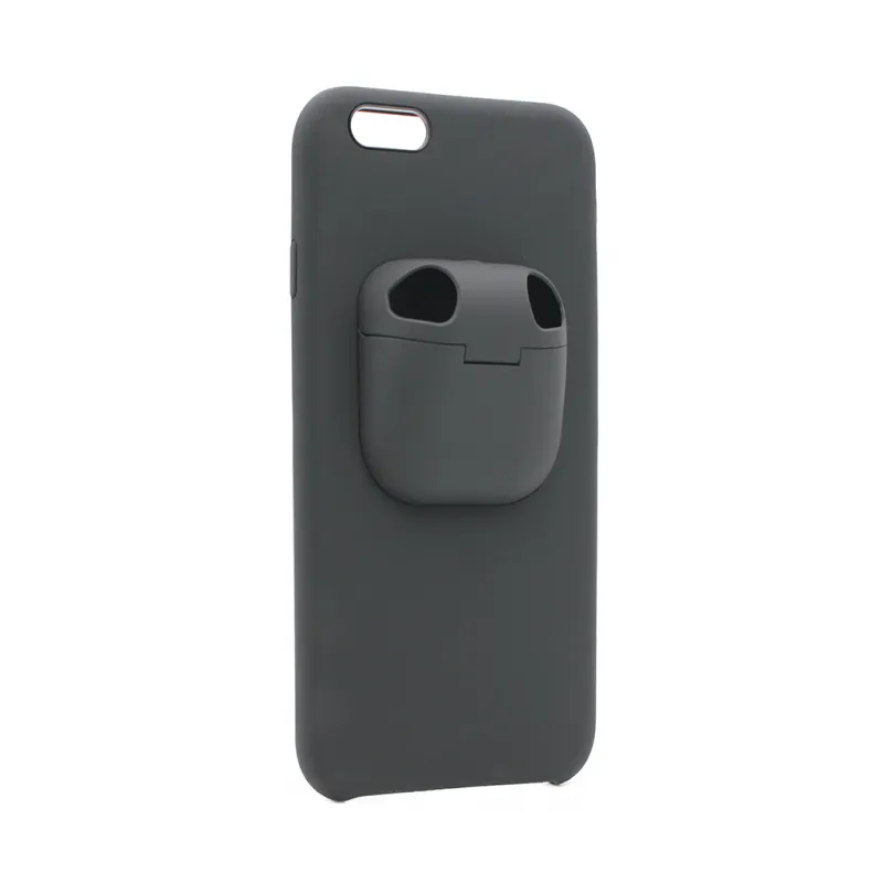 Maska 2in1 airpods za iPhone 6/6S crna
