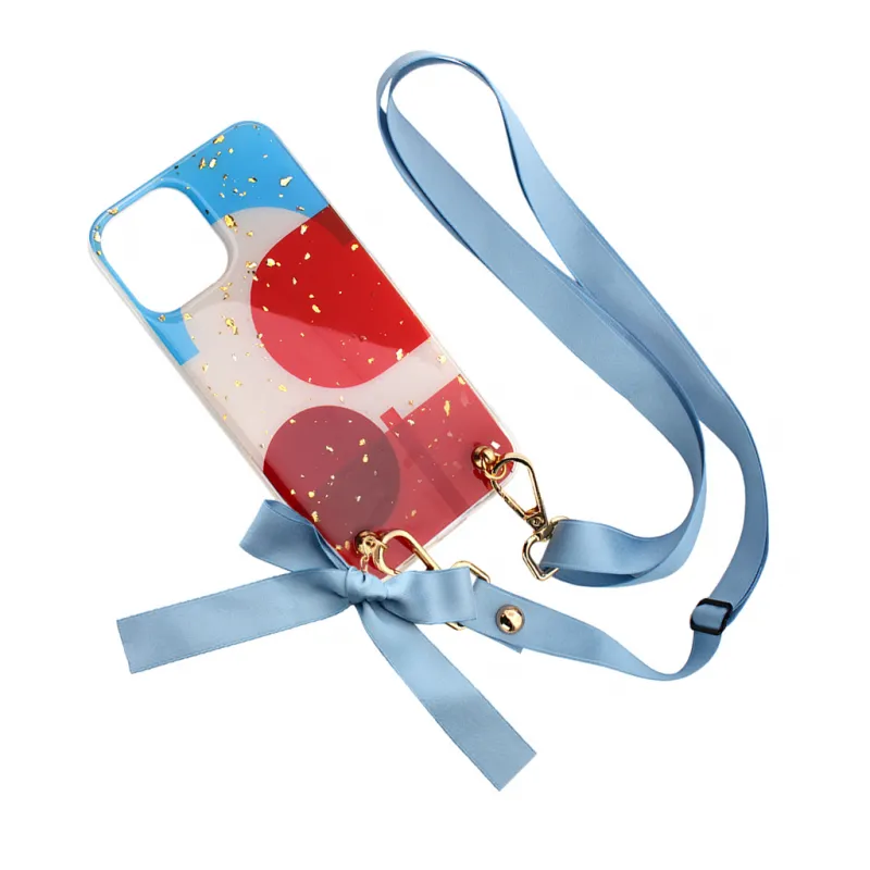 Maska Fashion Strap Glitter za iPhone 12 Pro Max 6.7 plava