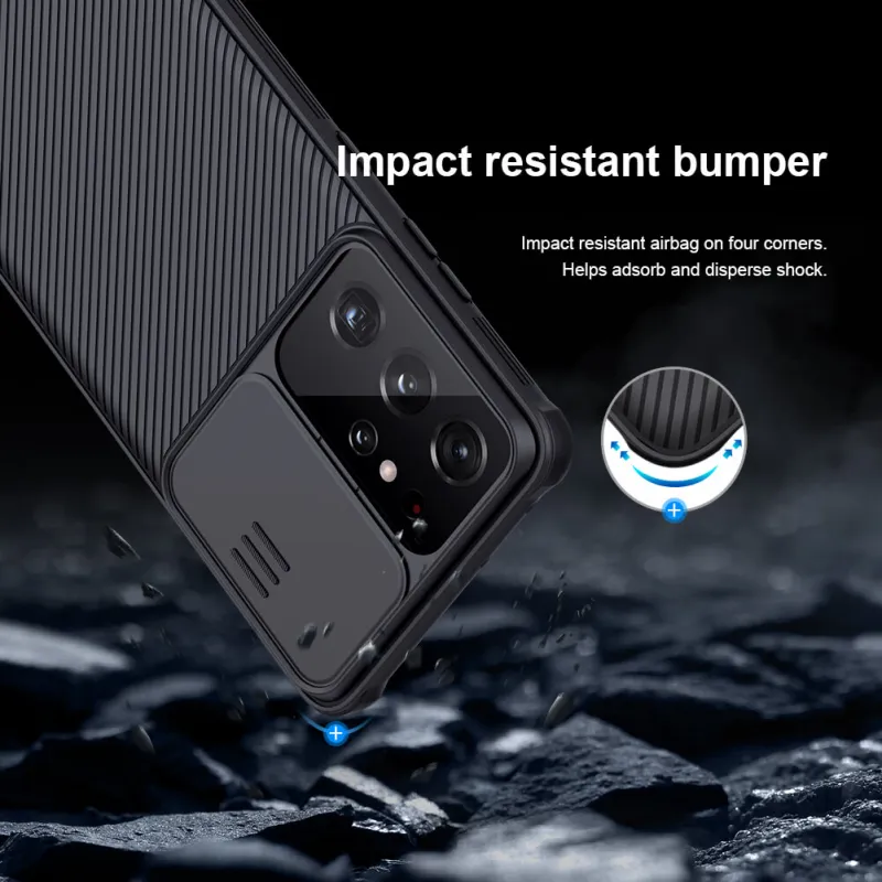 Maska Nillkin CamShield Pro za Samsung G998B Galaxy S21 Ultra crna