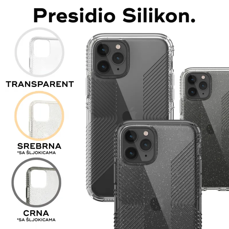 Maska Presidio Silikon za iPhone 12 Mini 5.4 transparent