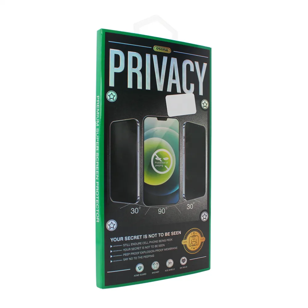 Zastitno staklo Zastitno staklo Privacy 2.5D full glue za iPhone 13 Pro Max/14 Plus 6.7 crni