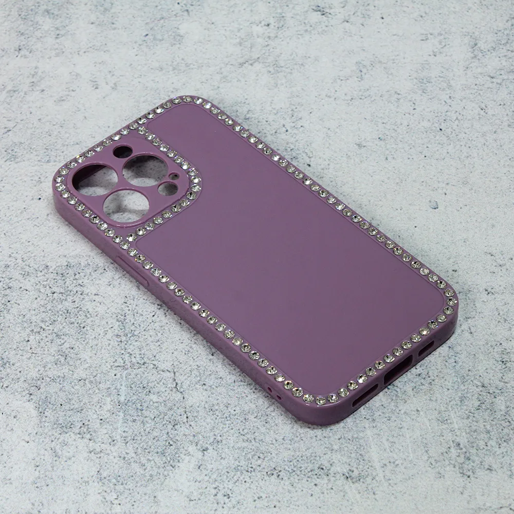 Maska Frame Cirkon za iPhone 13 Pro 6.1 ljubicasta