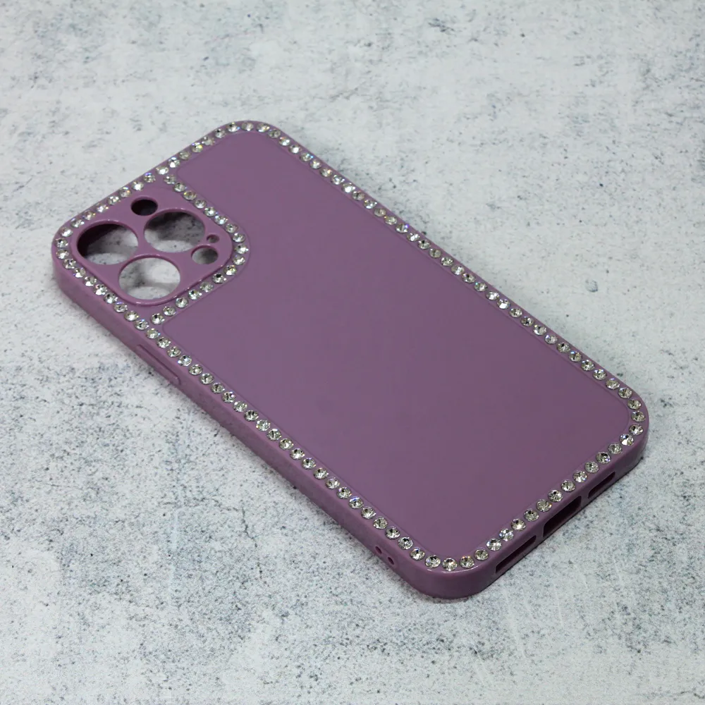 Maska Frame Cirkon za iPhone 13 Pro Max 6.7 ljubicasta
