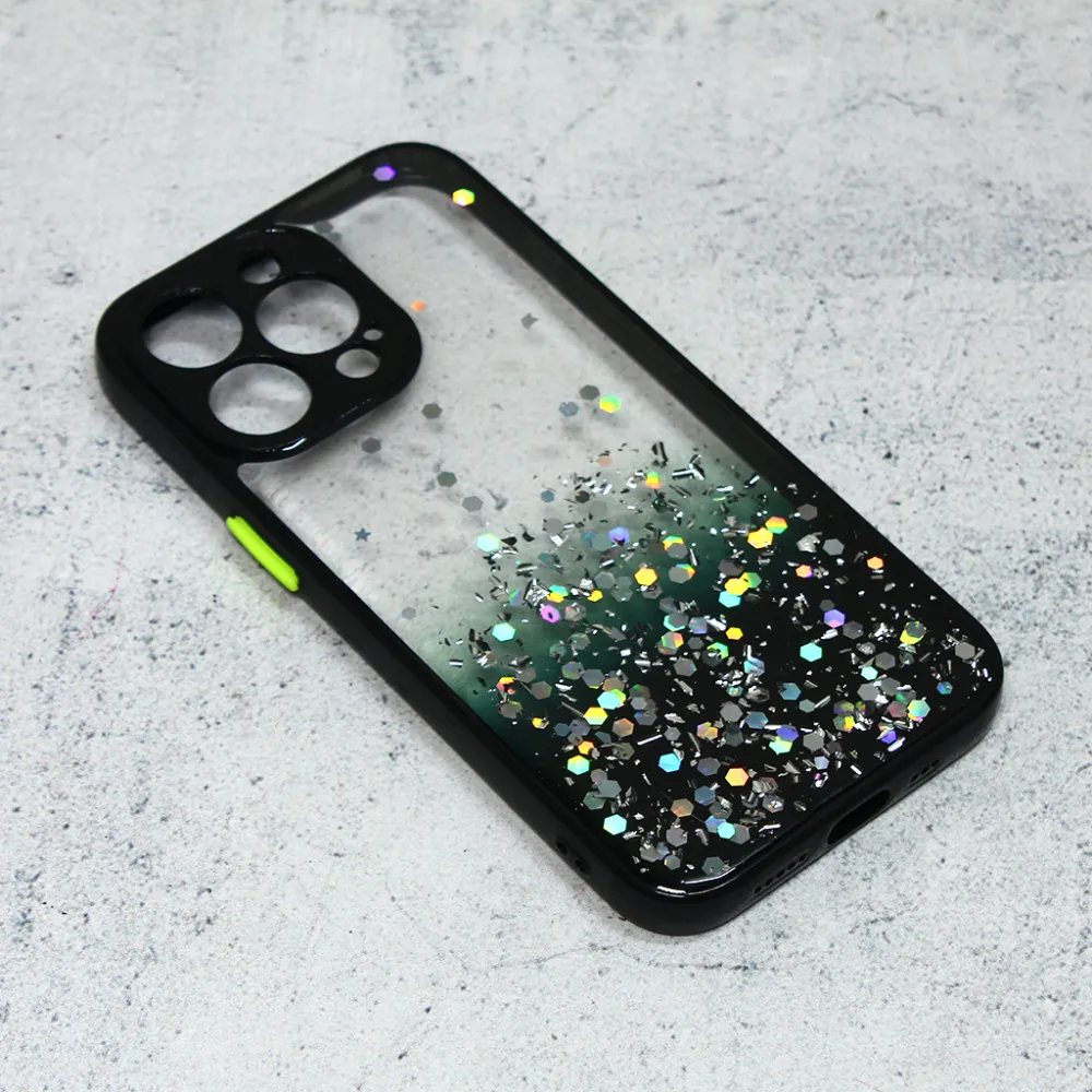 Maska Frame Glitter za iPhone 13 Pro 6.1 crna