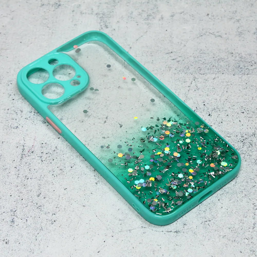 Maska Frame Glitter za iPhone 13 Pro Max 6.7 mint