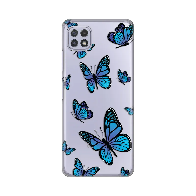 Maska Silikonska Print Skin za Samsung A226B Galaxy A22 5G Blue butterfly