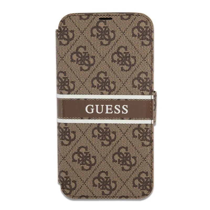 Maska na preklop Guess Bk Pu 4G Stripe za iPhone 13 6.1 braon (GUBKP13M4GDBR)