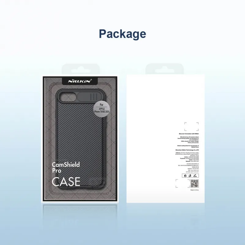 Maska Nillkin CamShield Pro za iPhone 7/8/SE 2020/2022 crna