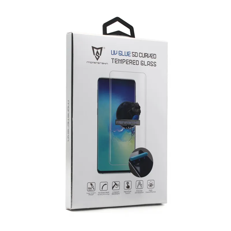 Zastitno staklo Monsterskin UV Glue 5D za Samsung G975F Galaxy S10 Plus transparent