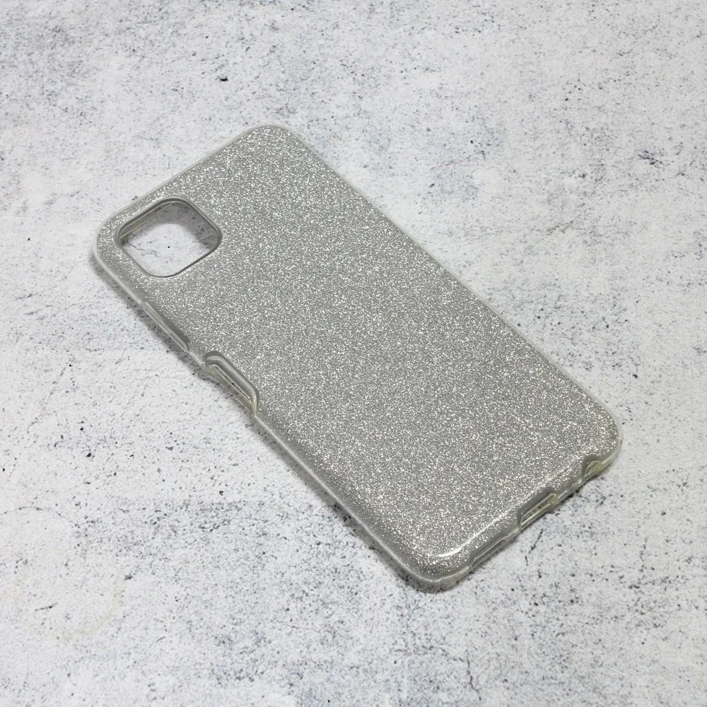 Maska Crystal Dust za Samsung A226B Galaxy A22 5G srebrna