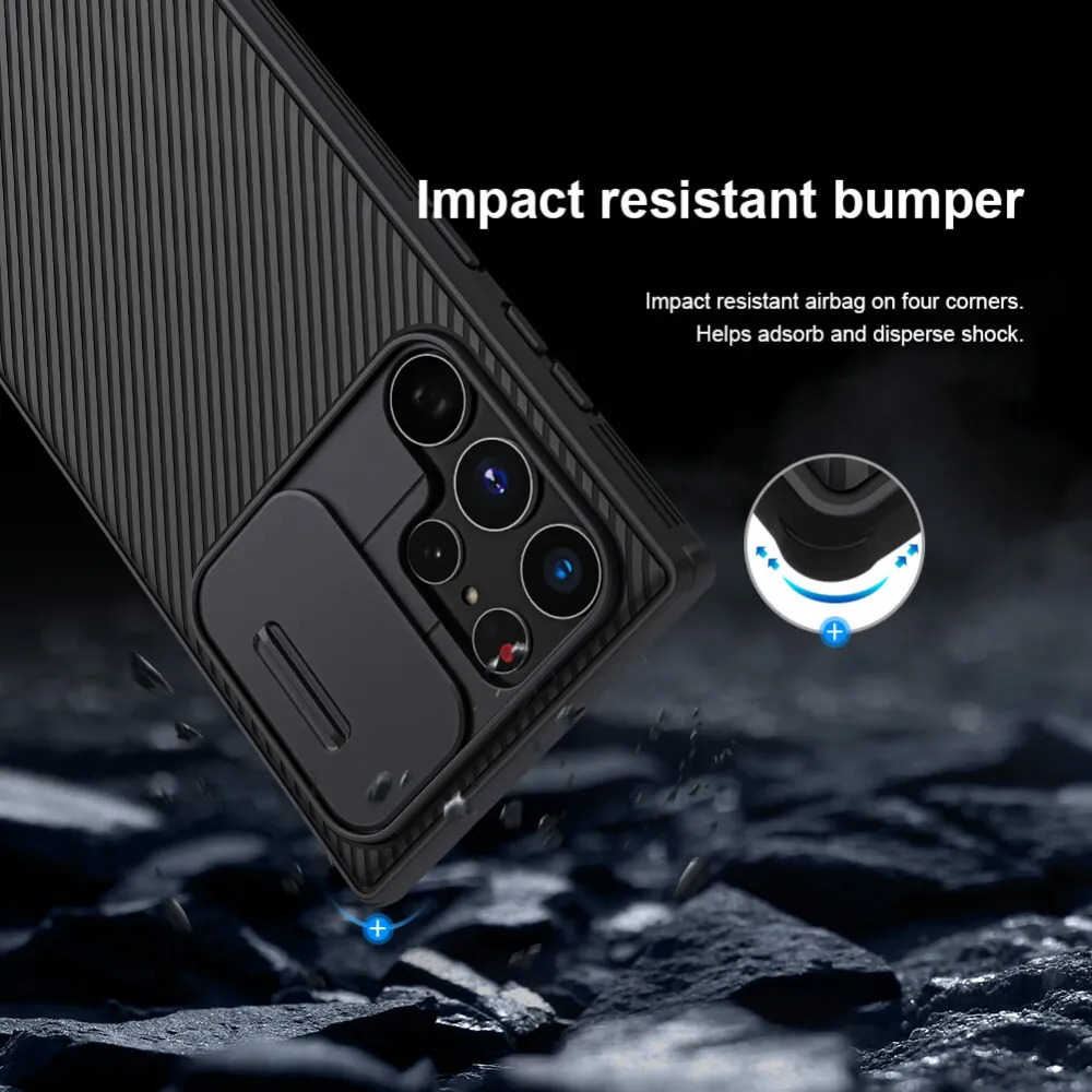 Maska Nillkin CamShield Pro za Samsung Galaxy S22 Ultra crna