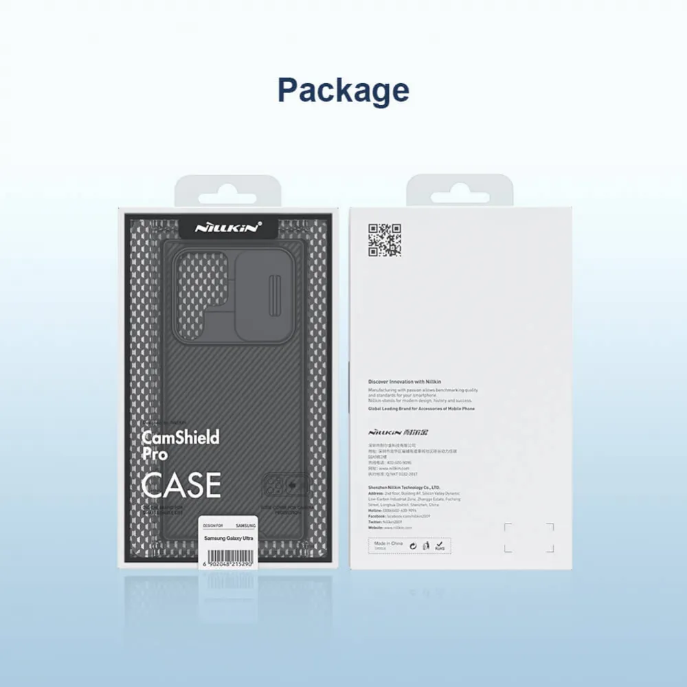 Maska Nillkin CamShield Pro za Samsung Galaxy S22 Ultra crna