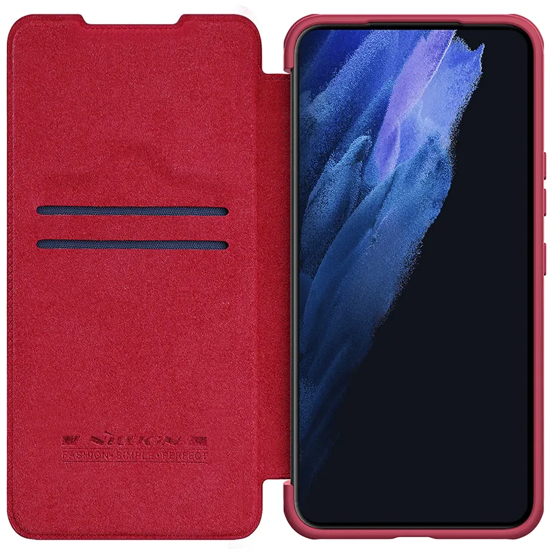 Maska Nillkin Qin Pro za Samsung S906B Galaxy S22 Plus 5G crvena
