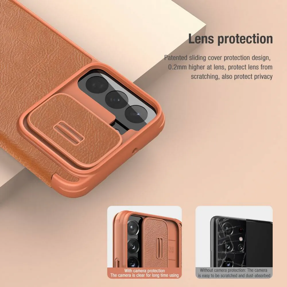 Maska Nillkin Qin Pro za Samsung S906B Galaxy S22 Plus 5G crvena