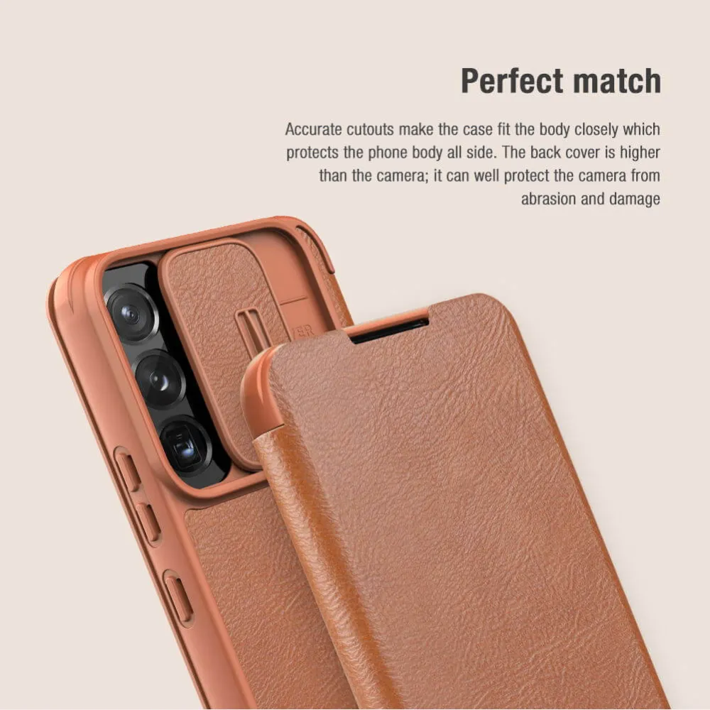 Maska Nillkin Qin Pro za Samsung S906B Galaxy S22 Plus 5G crvena