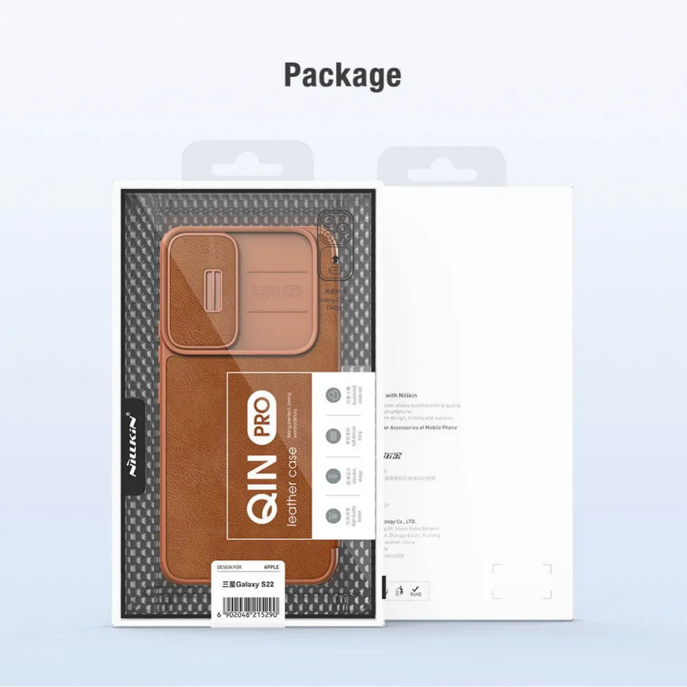Maska Nillkin Qin Pro za Samsung S906B Galaxy S22 Plus 5G crvena