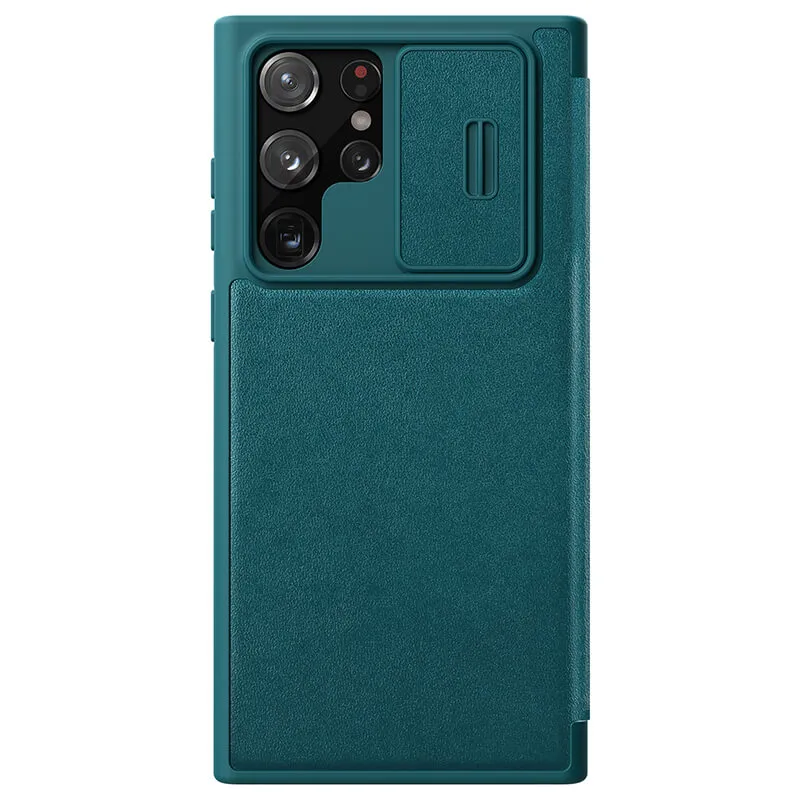 Maska Nillkin Qin Pro Leather za Samsung S908B Galaxy S22 Ultra 5G zelena