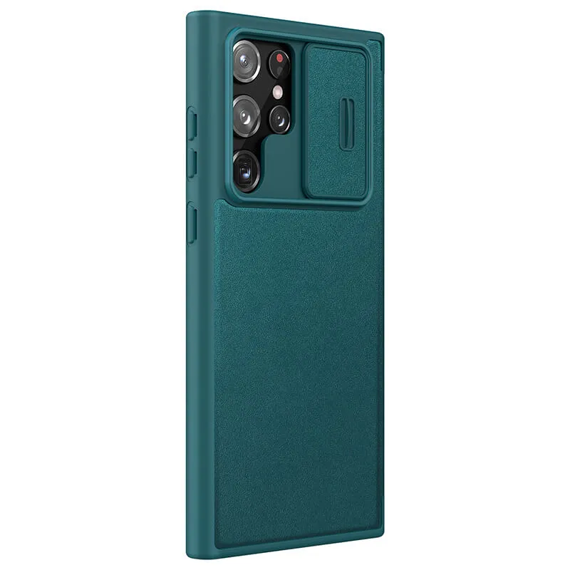 Maska Nillkin Qin Pro Leather za Samsung S908B Galaxy S22 Ultra 5G zelena