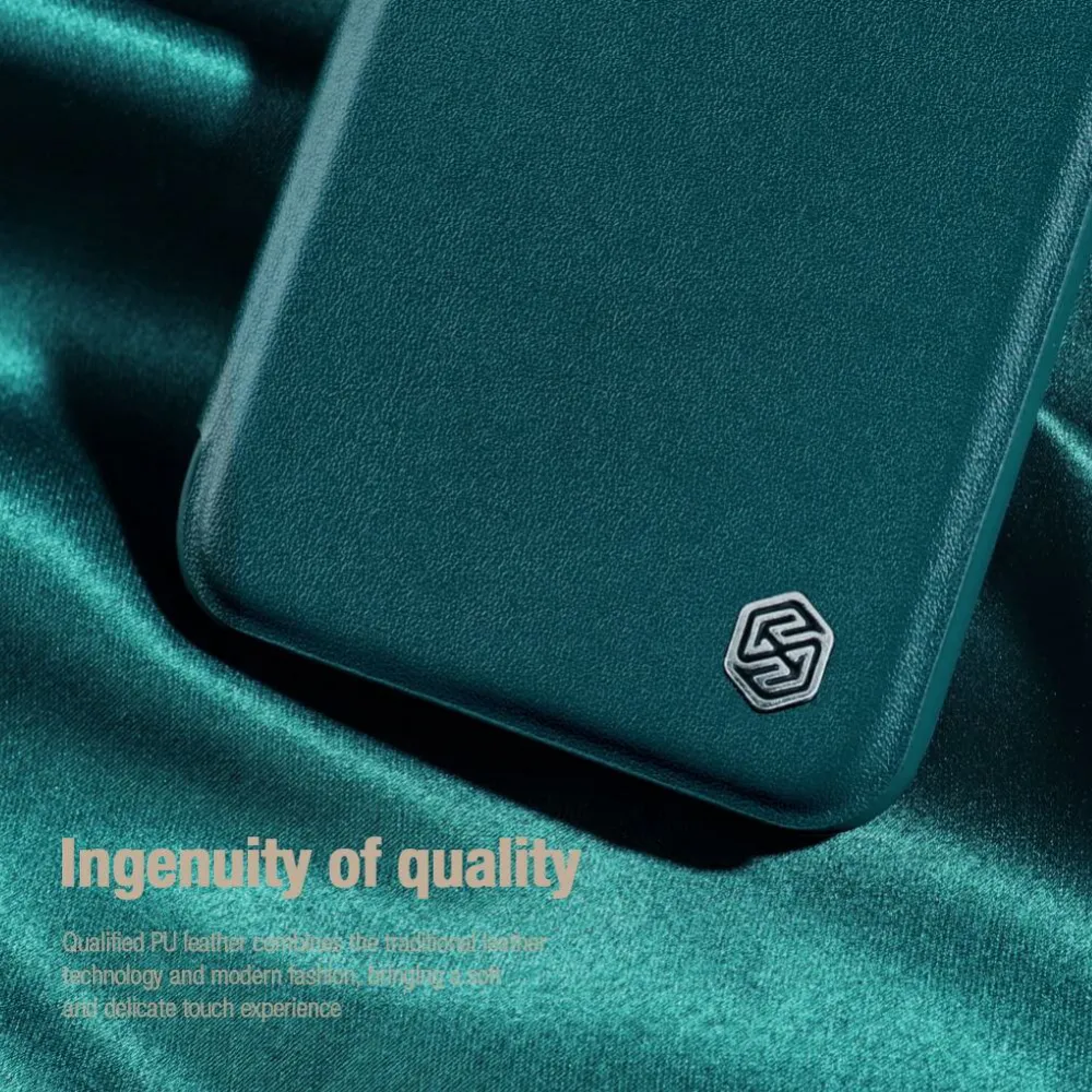 Maska Nillkin Qin Pro Leather za Samsung S908B Galaxy S22 Ultra 5G zelena