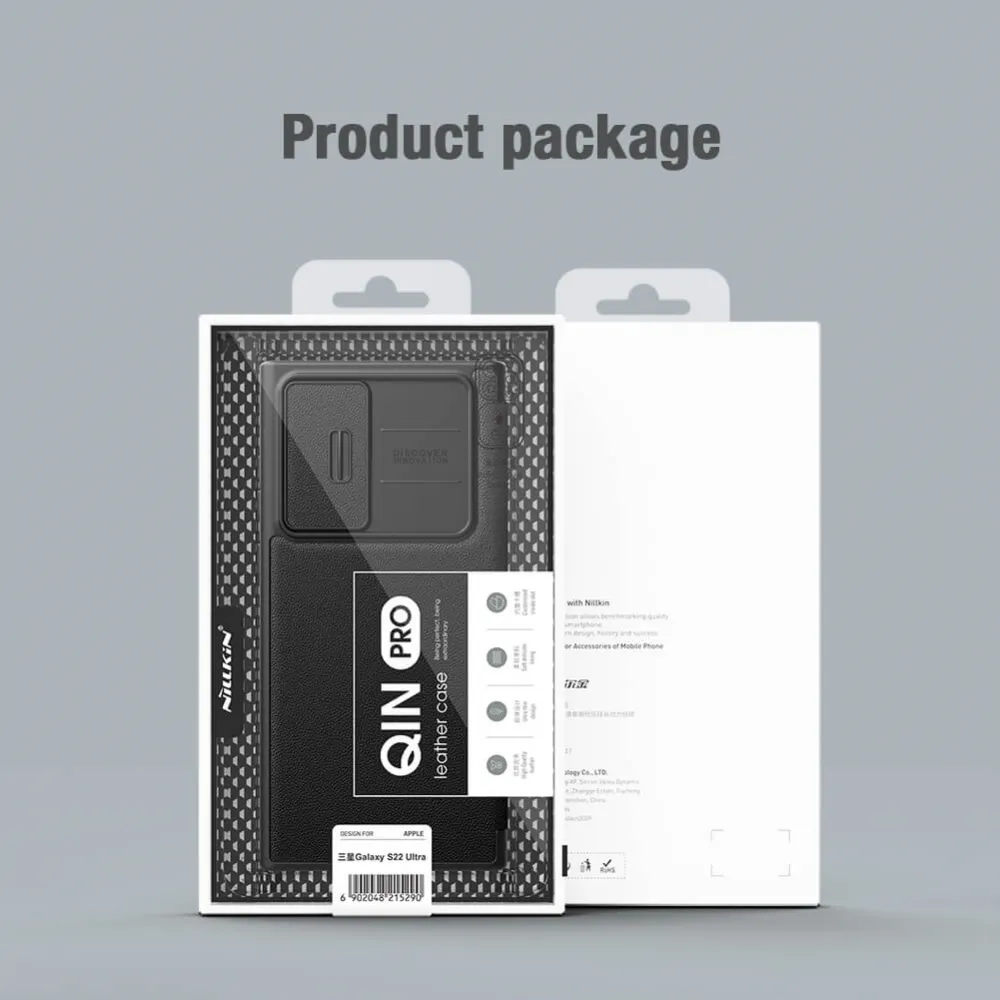 Maska Nillkin Qin Pro Leather za Samsung S908B Galaxy S22 Ultra 5G zelena