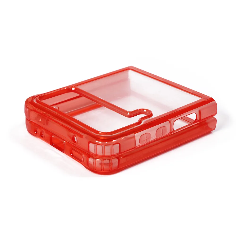 Maska Clear TPU za Samsung F721B Galaxy Z Flip 4 5G crvena