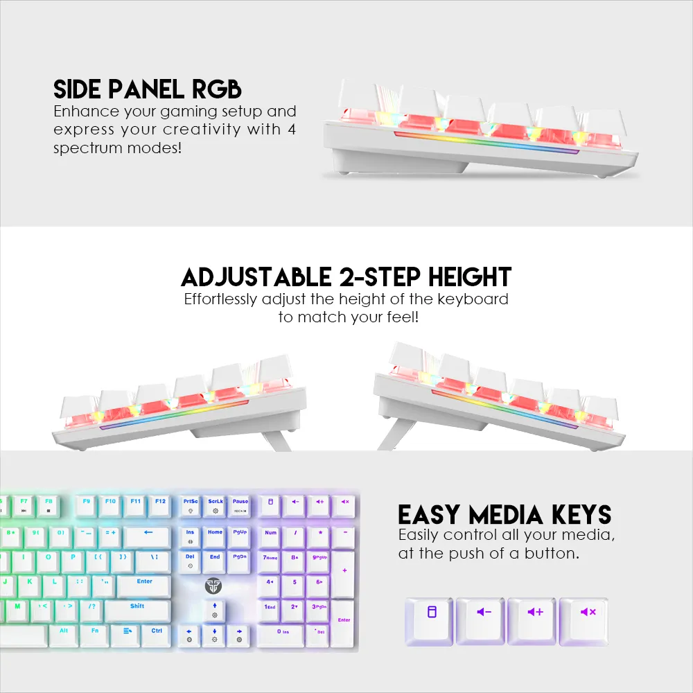 Tastatura Mehanicka Gaming Fantech MK855 RGB Maxfit 108 Space Edition (Blue switch)