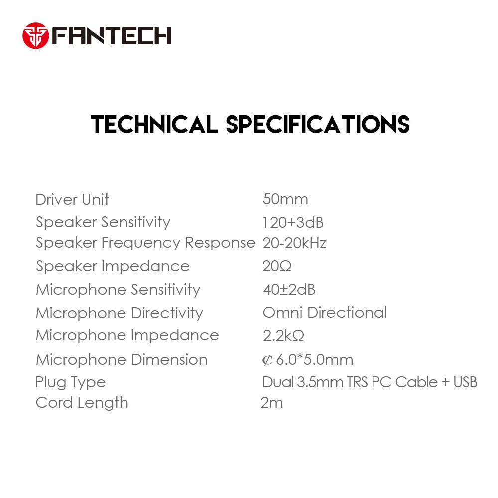 Slusalice Gaming Fantech HQ53 crne