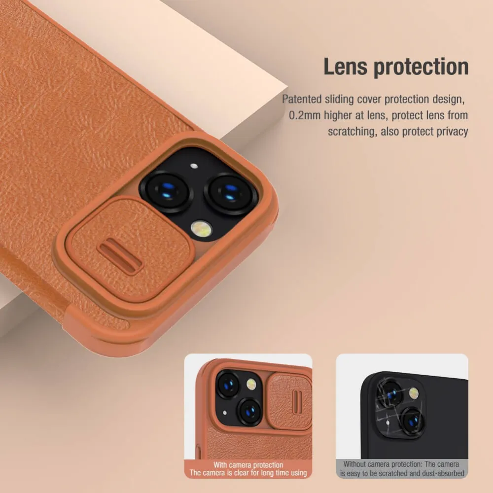 Maska Nillkin Qin Pro za iPhone 14 Plus 6.7 crvena