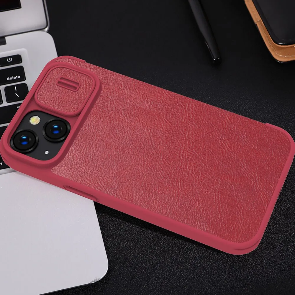Maska Nillkin Qin Pro za iPhone 14 Plus 6.7 crvena