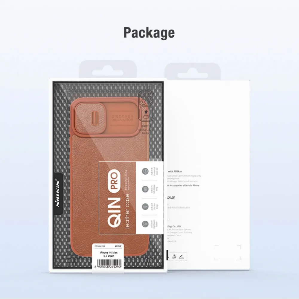 Maska Nillkin Qin Pro za iPhone 14 Plus 6.7 crvena