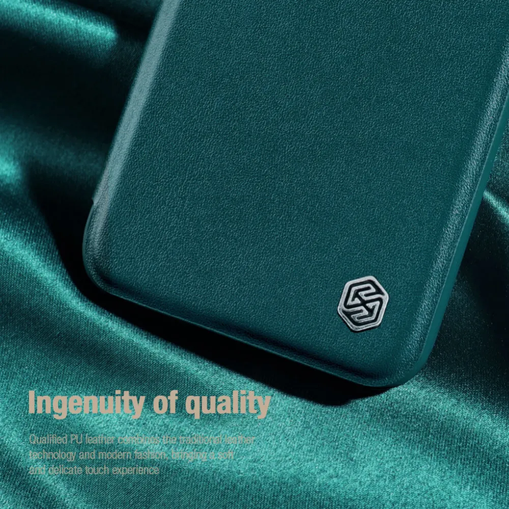 Maska Nillkin Qin Pro (plain leather) za iPhone 14 Plus 6.7 crna
