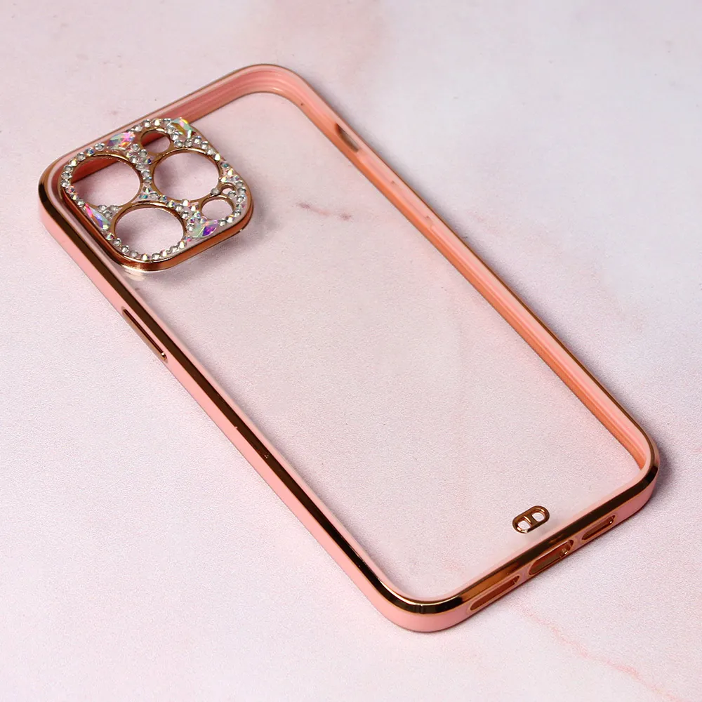 Maska Cirkon Camera za iPhone 14 Pro Max 6.7 roze