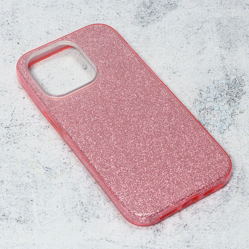 Maska Crystal Dust za iPhone 14 6.1 Pro roze