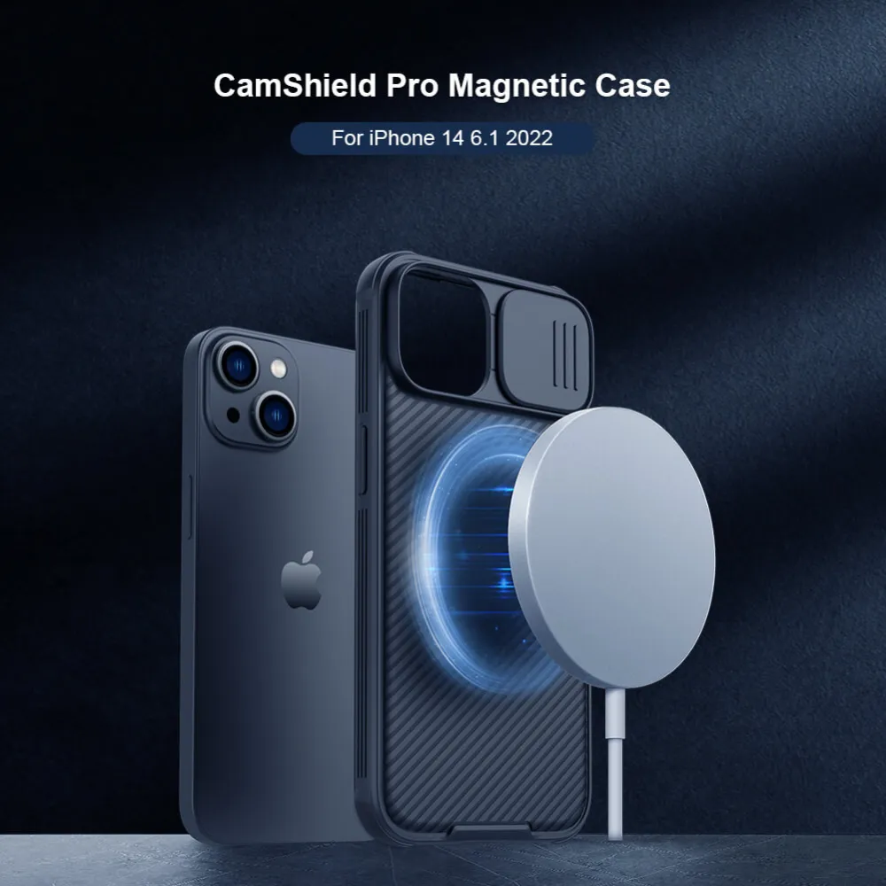 Maska Nillkin CamShield Pro Magnetic za iPhone 14 6.1 crna