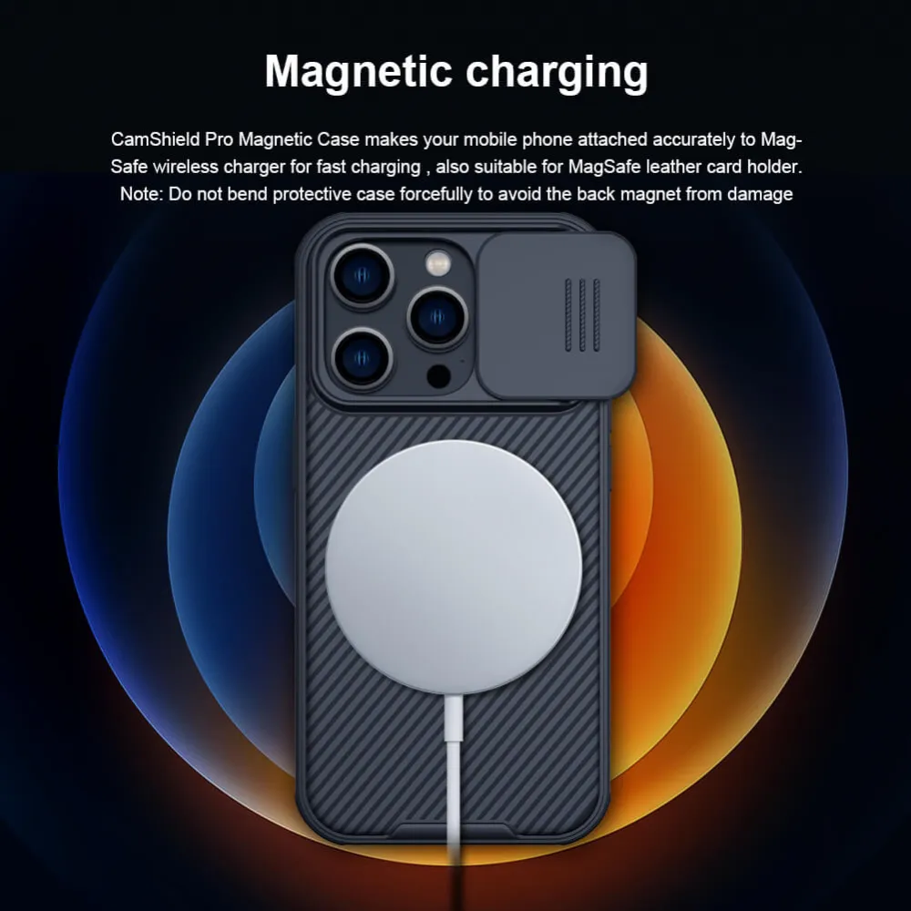 Maska Nillkin CamShield Pro Magnetic za iPhone 14 Pro Max 6.7 crna