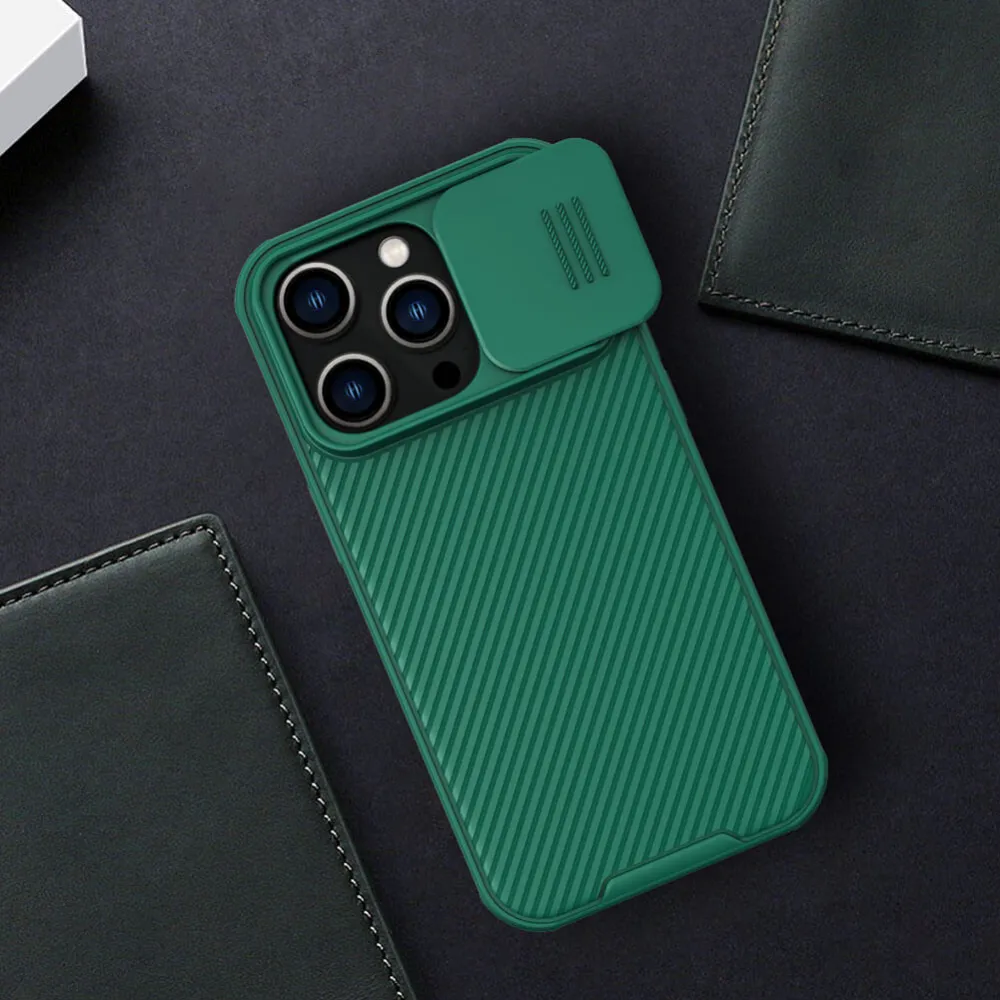 Maska Nillkin CamShield Pro za iPhone 14 Pro 6.1 zelena