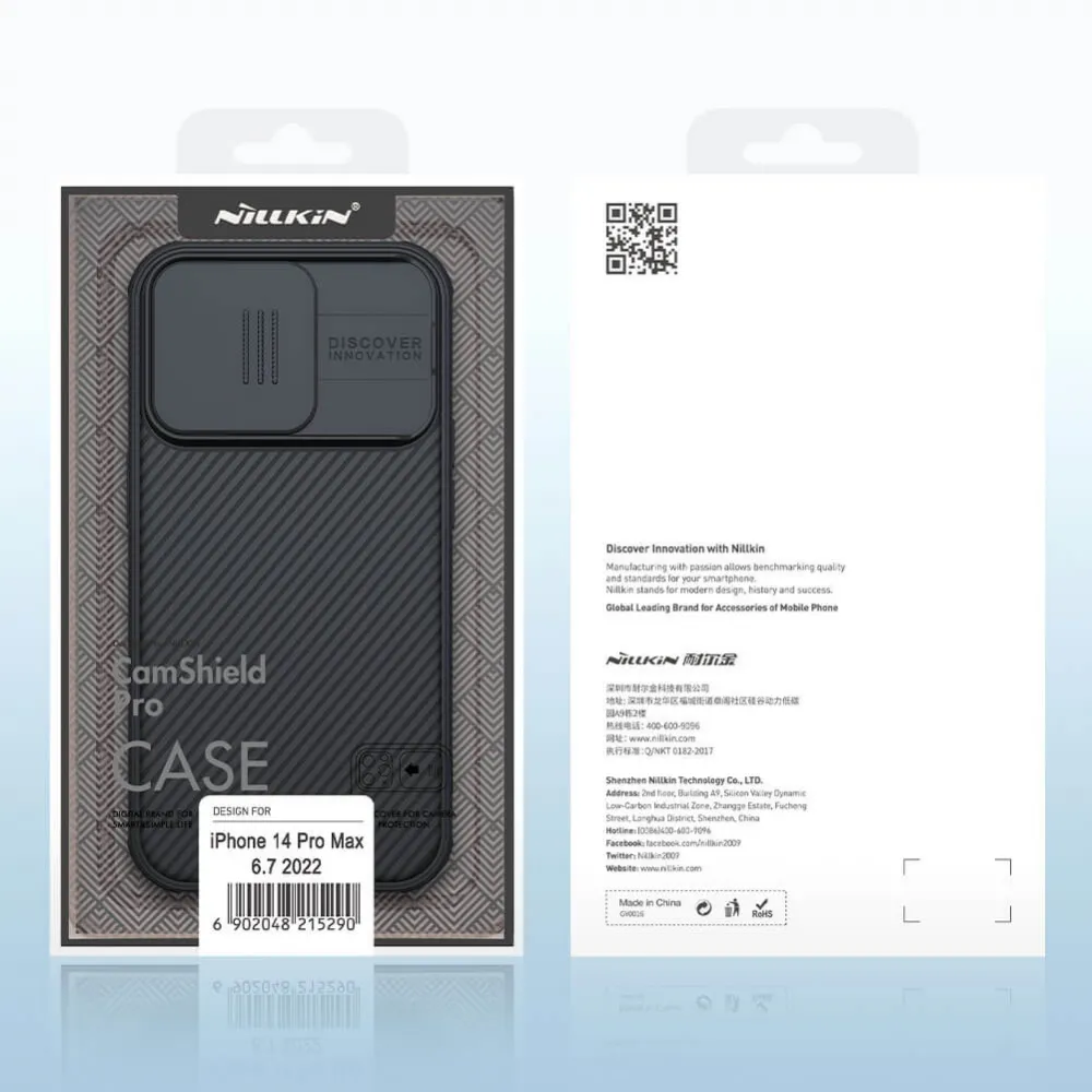 Maska Nillkin CamShield Pro za iPhone 14 Pro Max 6.7 plava