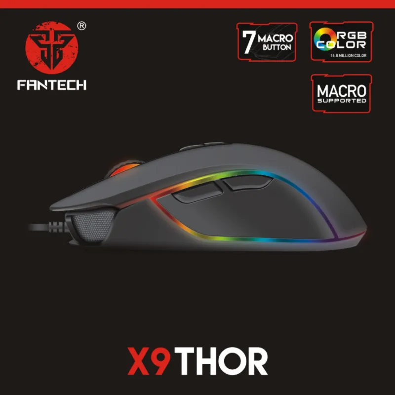 Mis Gaming Fantech X9 Thor crni