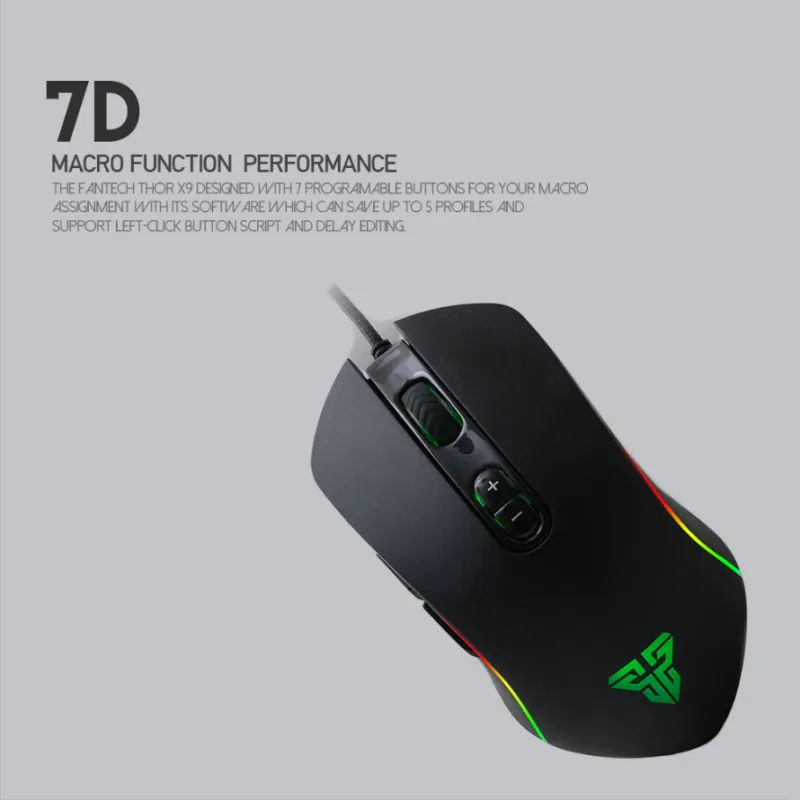 Mis Gaming Fantech X9 Thor crni