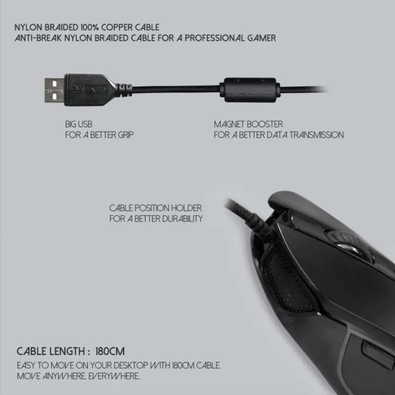 Mis Gaming Fantech X9 Thor crni