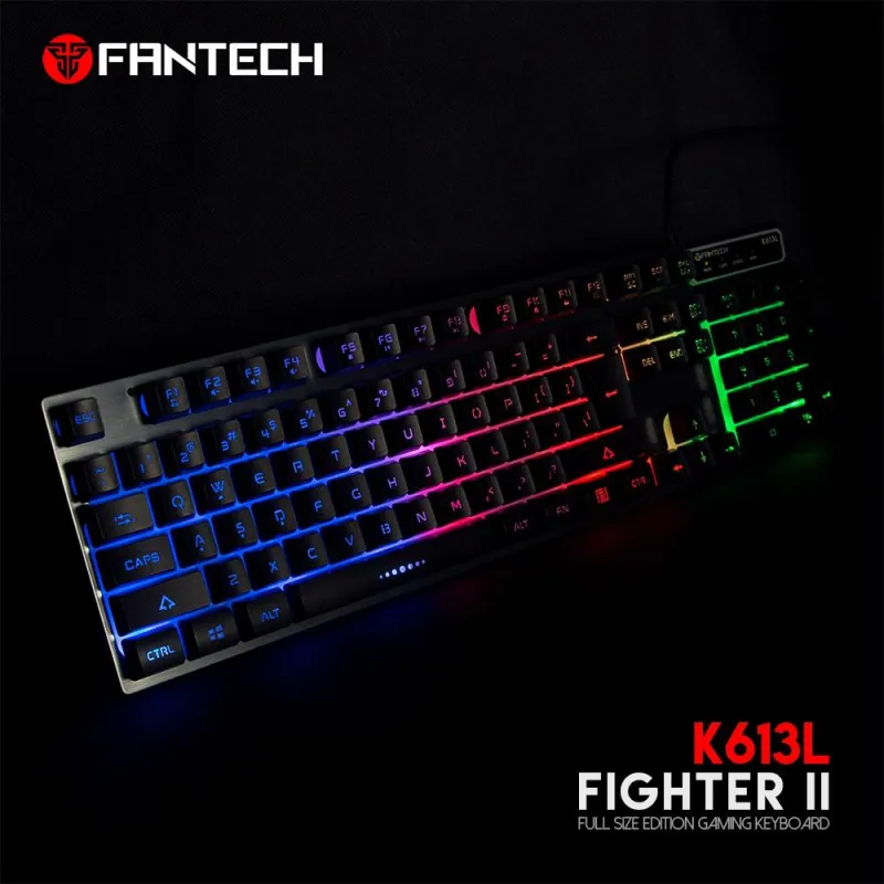 Tastatura Gaming Fantech K613L Fighter II crna