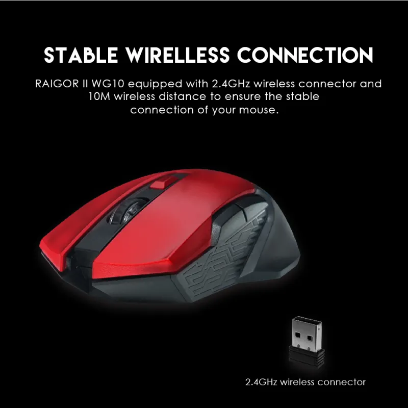Mis Wireless Fantech WG10 Raigor II crni